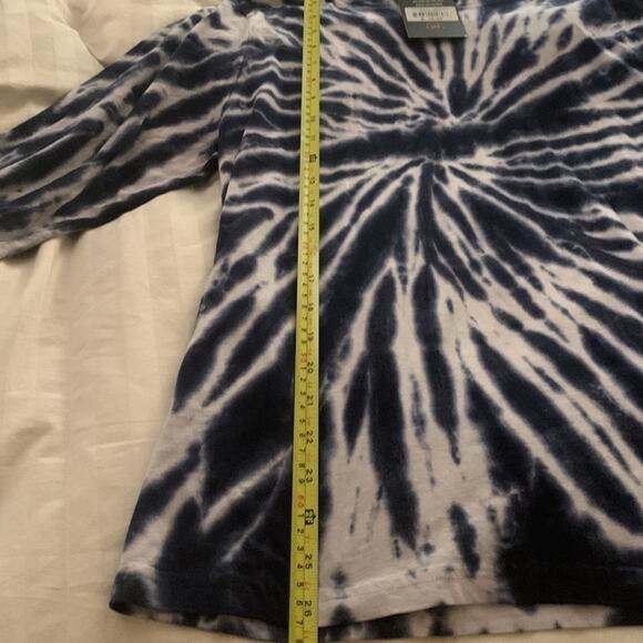 Across the Pond blue and white tie-dye long sleeve hoodie size S new with tags - Picture 7 of 8